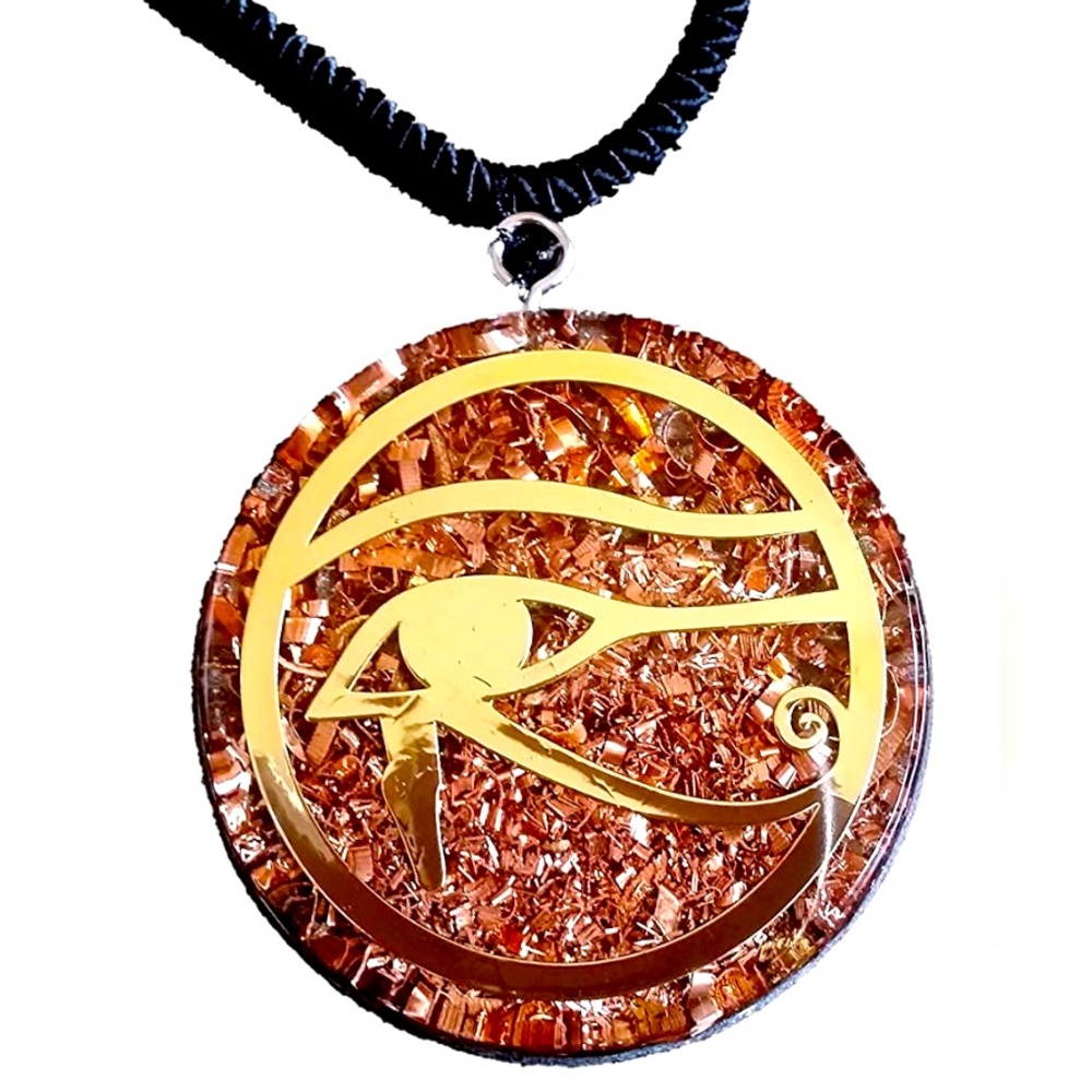 Eye of Horus Orgone Pendant Large 1.25 inches